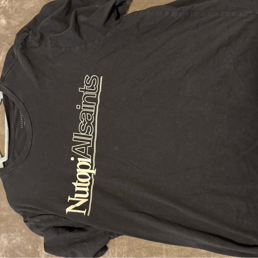 All Saints Black Graphic Tee